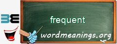 WordMeaning blackboard for frequent